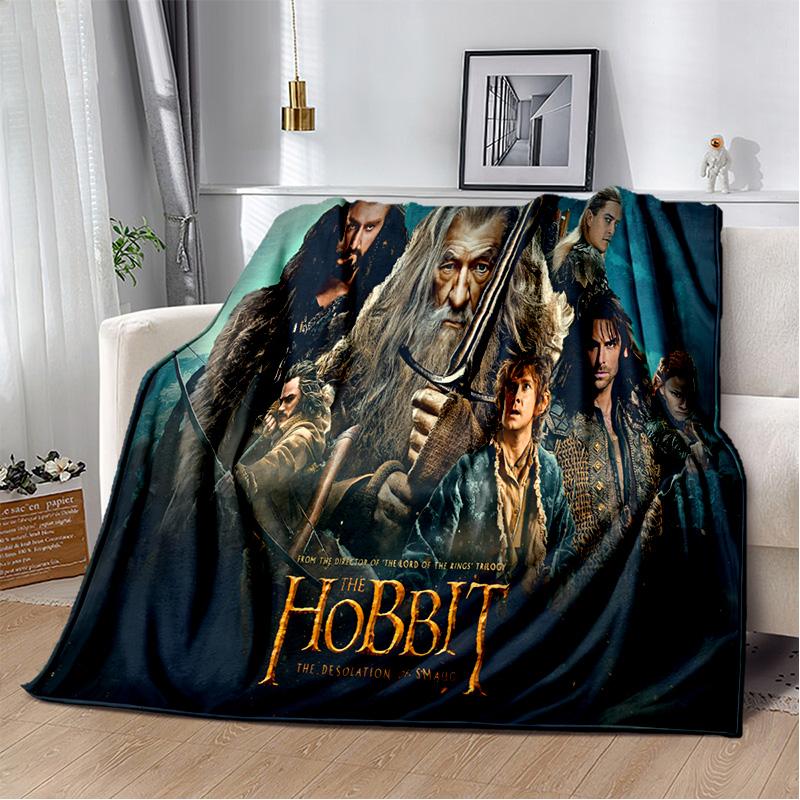 Movie L-Lord of The Rings H-Hobbit Soft Plush Blanket,Flannel Blanket Throw Blanket for Living Room Bedroom Bed Sofa Cover Child