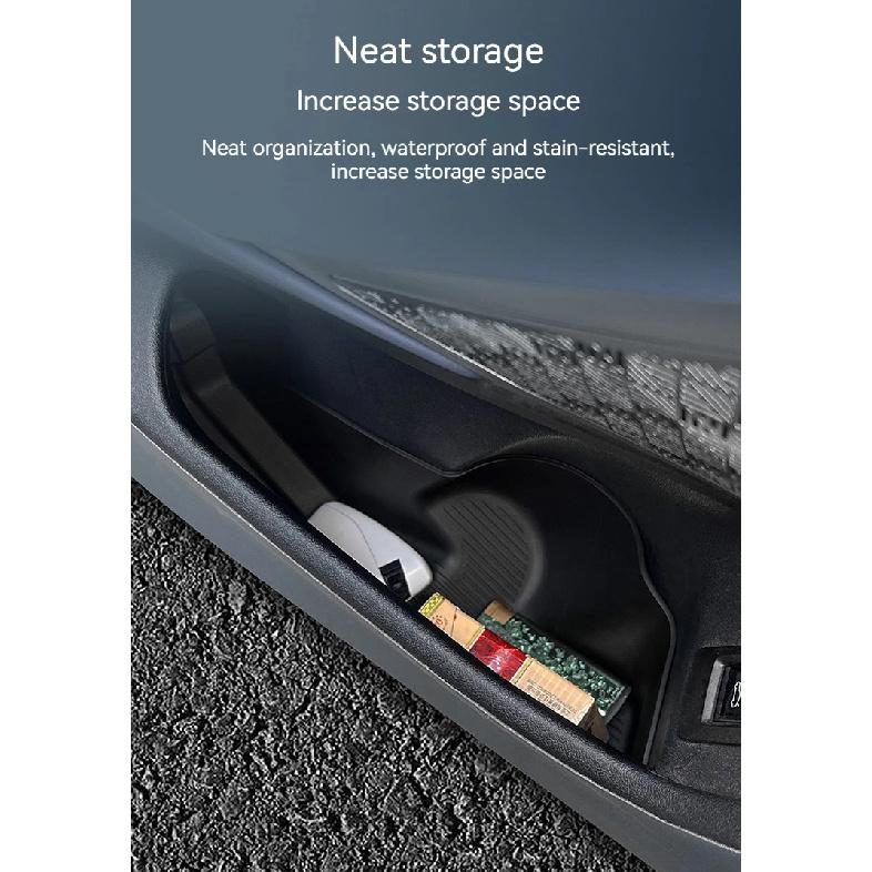 Für BMW 5er I5 G60 2024 TPE Auto Türschlitz Aufbewahrungsbox Handyablage Auto Innenraum Schutz Zubehör