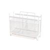 Utensil Storage Rack with Divided Compartments Organizer Drainage Holes Design Rack for Kitchen Countertop