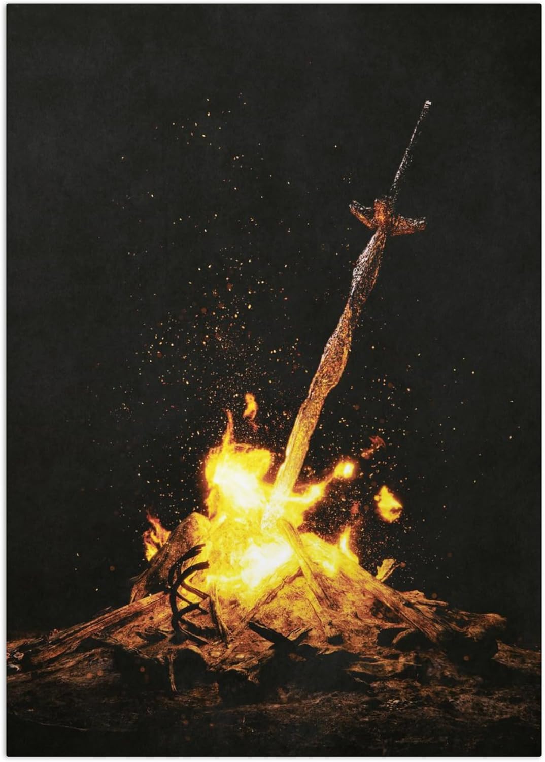 Displate Dark Souls Metal Poster Dark Souls Dekoration Dark Souls Poster Dark Souls Wall Decor Poster Dark Souls Wall Art Bedroo 20x30cm(7.8x11.8inch)