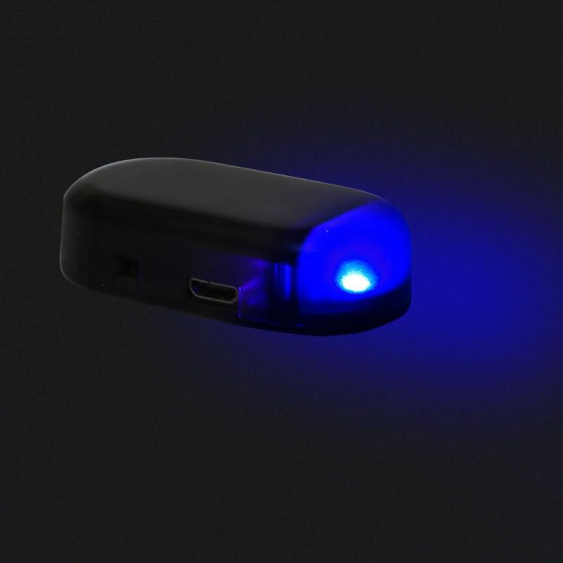 Car Solar Warning Light Solar Enel LED Light Simulator Analog Simulation Warning Lamp Simulation Warning Light Anti-theft Flashing Lamp