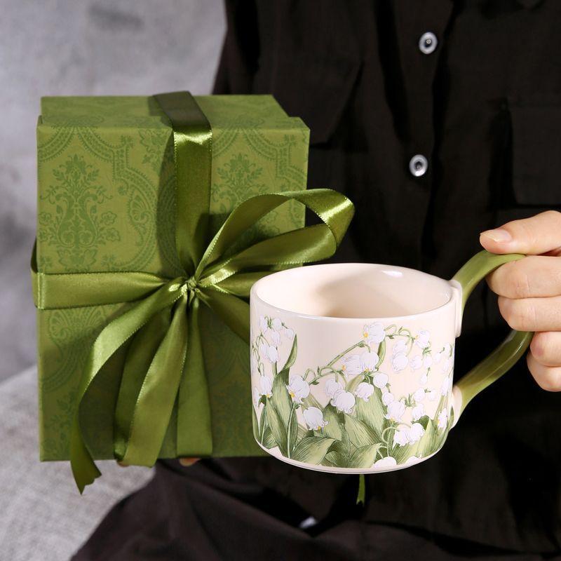 Large Capacity Ceramic Breakfast Home Mug Coffee Cup Office Retro Cup Water Cup Couple High Appearance
