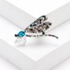 Exquisite Alloy Dragonflies Brooch Featuring Rhinestones Fashion Elegant Brooch Alloy Texture for Adding Sophistication