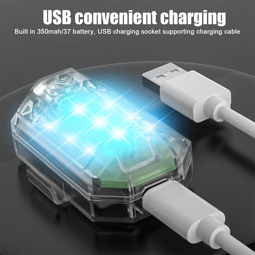 Wireless LED Strobe Light Remote Control Warning Lamp Flash Indicator Anti-collision For Car Auto Motorcycle Drone Cruise
