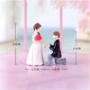 Fairy Garden Home Decoration Couple Figurines Wedding Doll Ornaments Marriage Lover Miniatures
