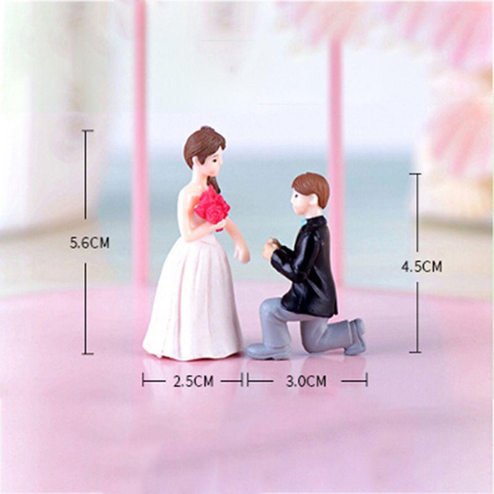 Fairy Garden Home Decoration Couple Figurines Wedding Doll Ornaments Marriage Lover Miniatures