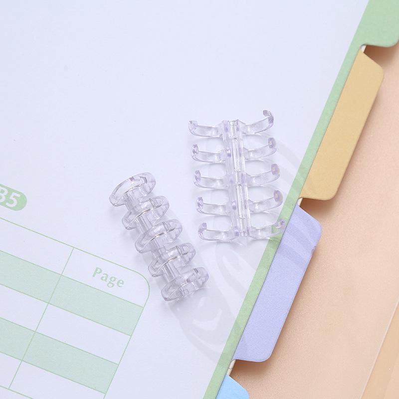 

Съемная пластиковая обложка для книги с кольцевым механизмом на пять отверстий 42mm*15mm