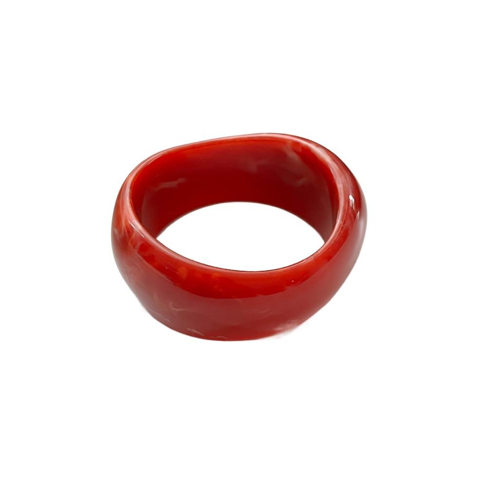 Bohemian Translucent Acrylic Bangle Europe American Style Smudged Hand Ring  Women