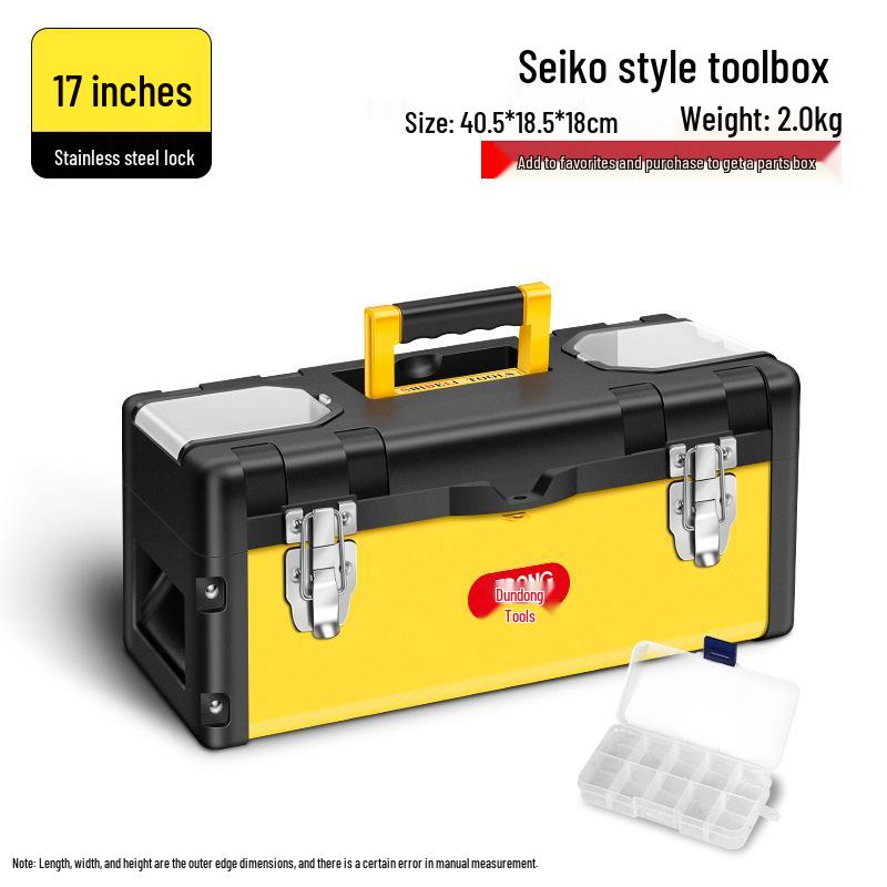 Large Industrial Repair-Grade Multifunctional Plastic Storage Box for Hardware & Tools