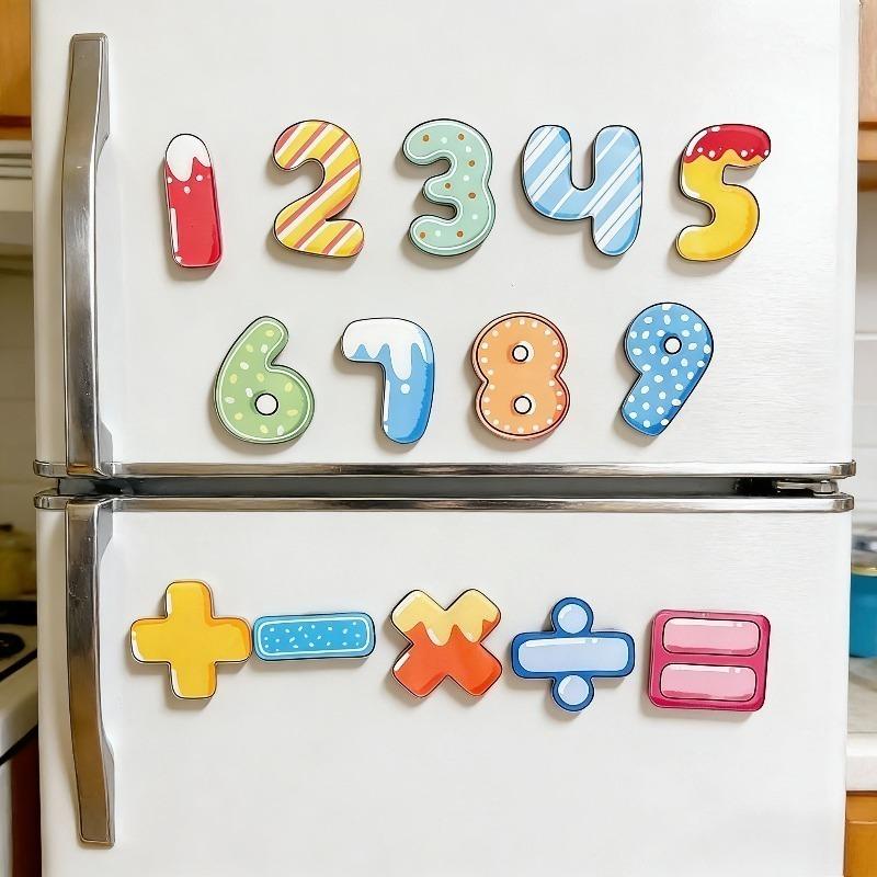 Mini Digital Teaching Aid Fridge Magnet Early Education Letter Magnetic Stickers Enlightenment Education Refrigerator Sticker