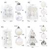 6cm/3.5cm Christmas Hanging Balls Plastic Christmas Tree Pendants  Hotel Office Decor