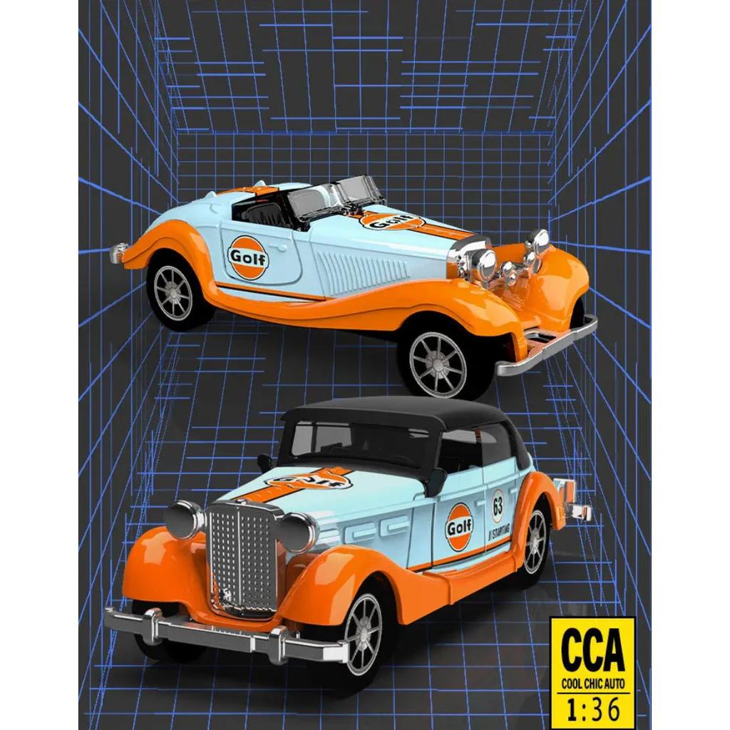Classic Bay Vintage Vintage Car Alloy Power Toy Car Model Boy Volkswagen Car Model Children's Simulation Kid's Gift