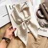 Women's spring and autumn silk scarf temperament versatile thin Internet celebrity Korean version light luxury fashion scarf high-end design small squ