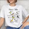 Unisex Unisex Funny Bird Meme I Love Tits T Shirt Cotton Graphic Printed TShirt Top Clothing