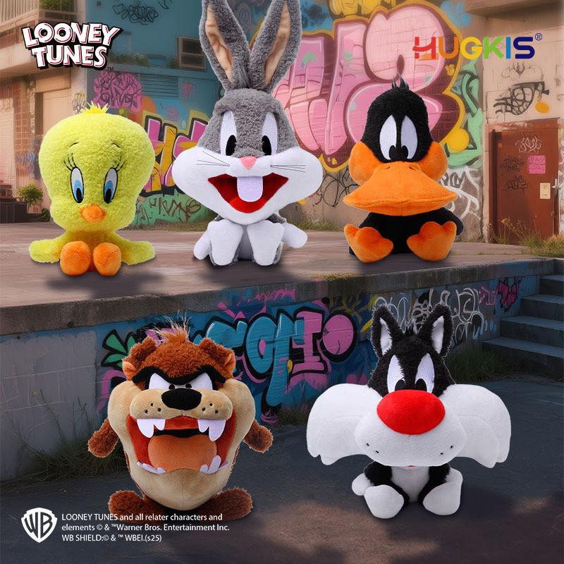 Looney Tunes Bugs Bunny & Tweety Plush Head Figurine Set - Children's Gift