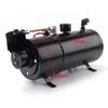 3L 150PSI Air Horn 150 BD Air Compressor and 4 Trumpet Chrome for Truck High Pressure Air