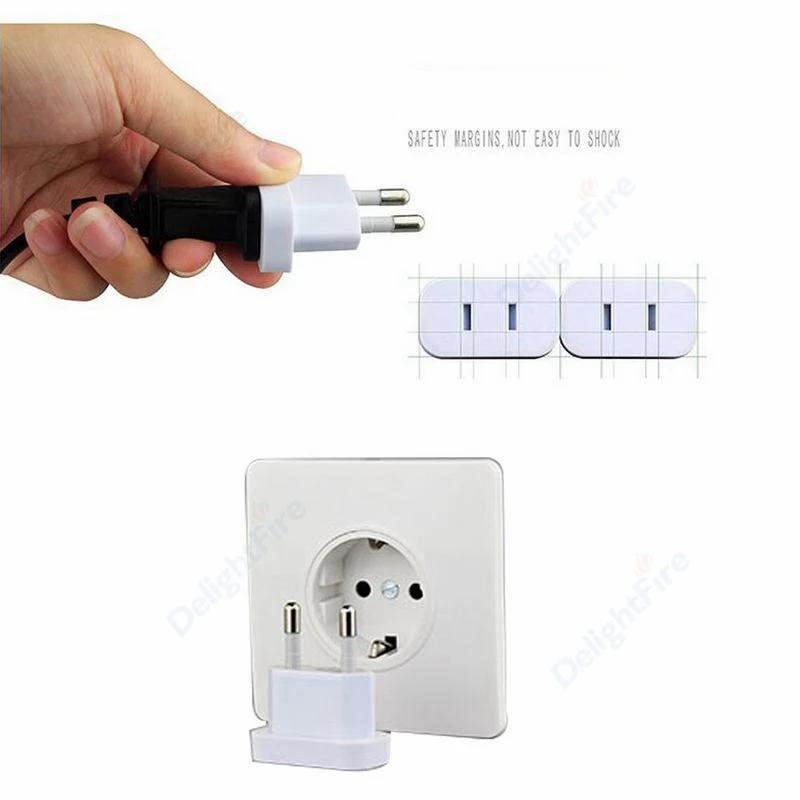 1pcs Power Plug Adapter US To EU Euro Europe Plug Power Plug Converter Travel Adapter China CN To EU Adapter Electrical Socket