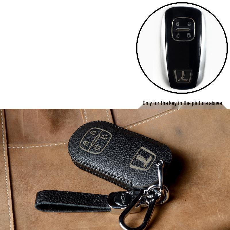 Genuine Leather Key Protector for Luxgen U7/MPV Big 7 and U6 Na 5/S5