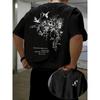 Herren-T-Shirt mit kurzen Ärmeln und Mustern, mit ethnischen Merkmalen und kulturellem Stil, suchen Sie einzigartige Designs