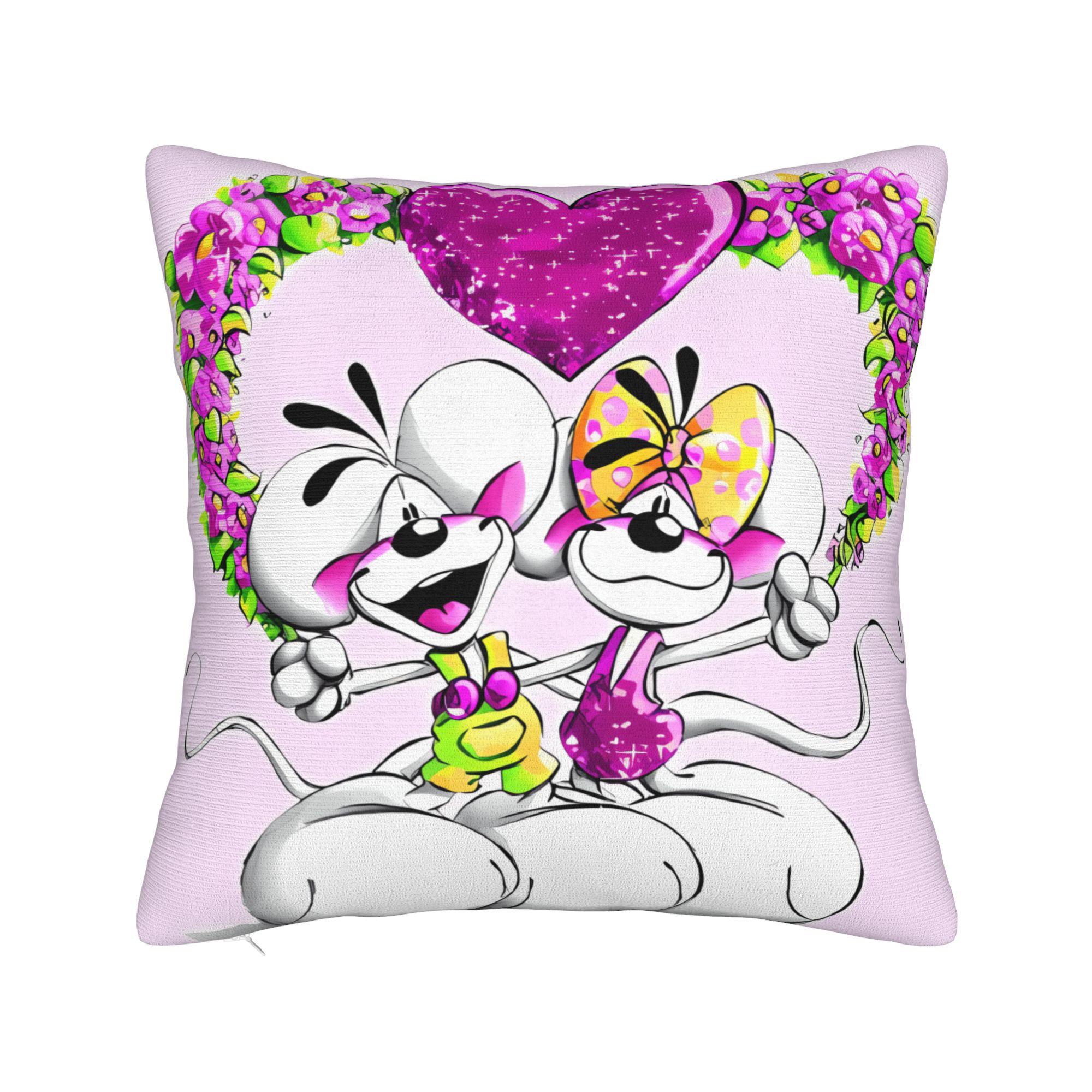 

Diddl Diddlina Fall in Love Pillow Case Soft Pillow Cover Morden Pillowcases For Office Car Home Decor 12x12Inch