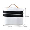 Compact First Aid Storage Box Organizer with Rotating Handle