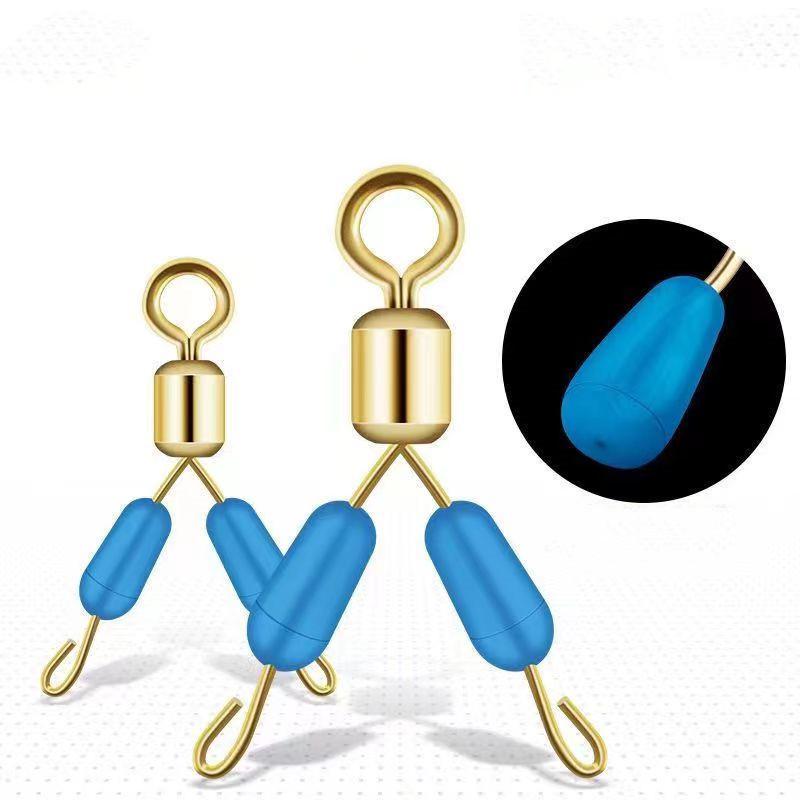 Tangle-Free Quick Fork Leader Clip - 3-Way Silicone Splitter Connector