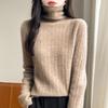 Women Sweater 100% Wool MODERN NEW SAGA Turtleneck Knit Pullover Thick Winter Jumpers Female Knit Tops
