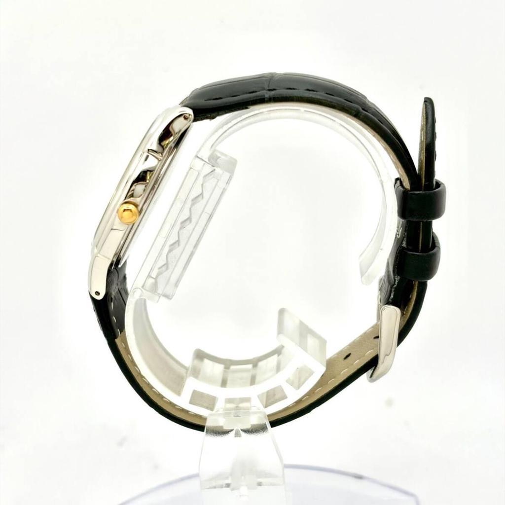 Used [Beautiful Condition/New Battery] SEIKO Men's Watch V701-1920 633681 New Belt