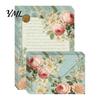 Floral Patterned Envelopes 5Pcs Butterfly Stationery Paper Envelope Set, Vintage Writing with Lined Artistic Message Pages, Letter Kit for Letters,