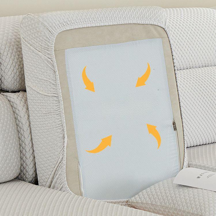 Summer Ice Silk Sofa Cover Full Cover New Anti-Slip Sofa Cushion Cover Elastic Sofa Cover Thickened