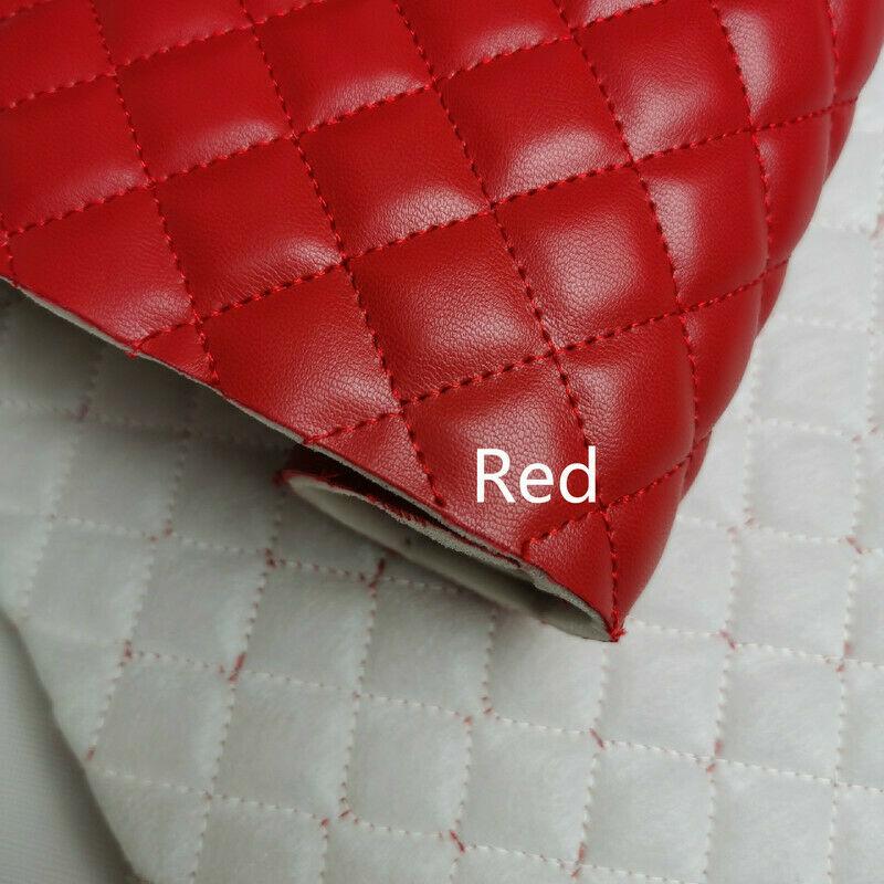 90*140cm Silná houba Umělá PU kůže Látka Vyšívaná DIY Interiér auta Čalounění Čelo postele Nábytek Materiál na tašky na boty