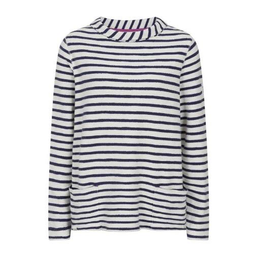 Lazy Jacks Womens/Ladies Textured Stripe Sweatshirt