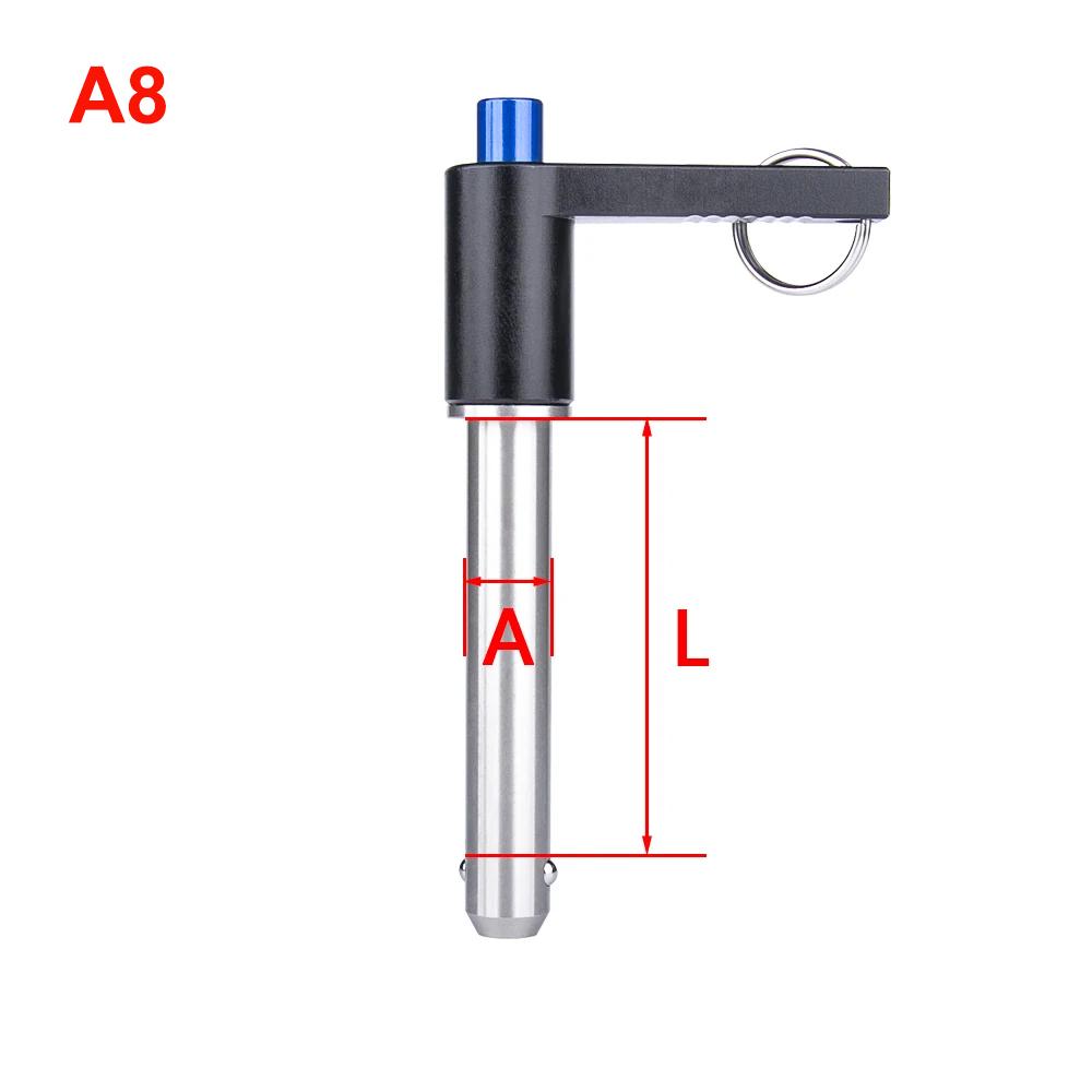 

L-образная рукоятка шариковый стопорный штифт высококачественный предохранительный штифт нержавеющая сталь быстросъемный штифт кнопочный механизм с кольцом L40mm(With rope)