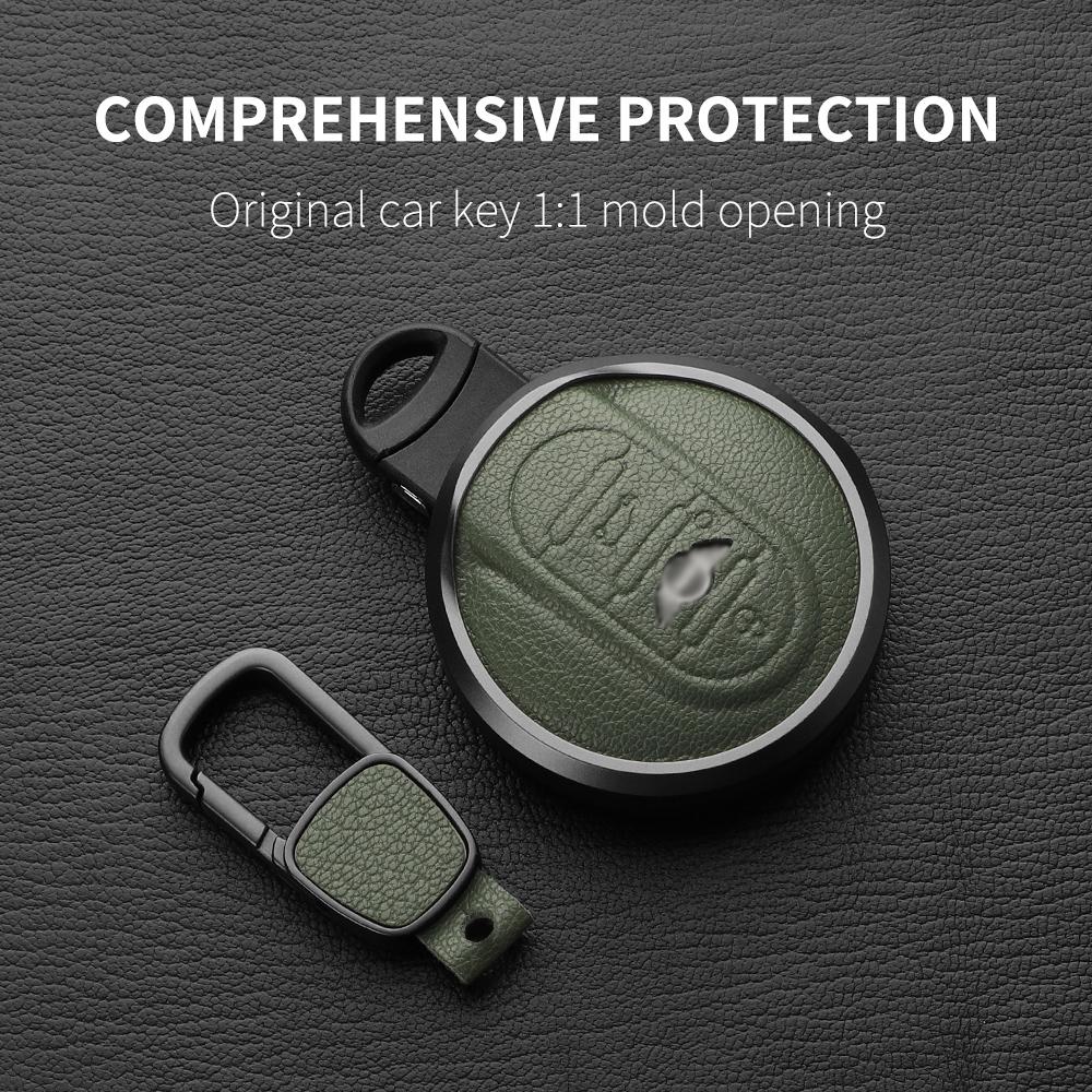Metall und Leder Autoschlüsselhülle Abdeckung Für Bmw Mini COOPERS ONE JCW CLUBMAN Countryman R55 R56 R57 R58 F56 F55 F54 F57 F60 R59 R60