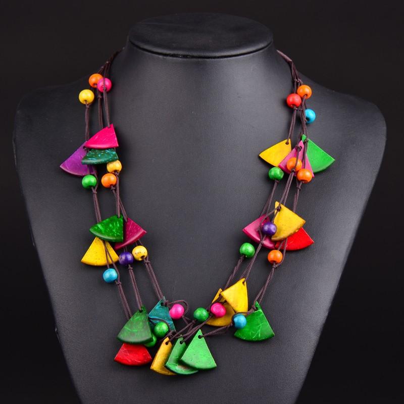 

JMXD Bohemian Tribal Triangle Geometric Long Layered Pendant Necklace for Women Y2K Fashion Minimalist Jewelry Accessories