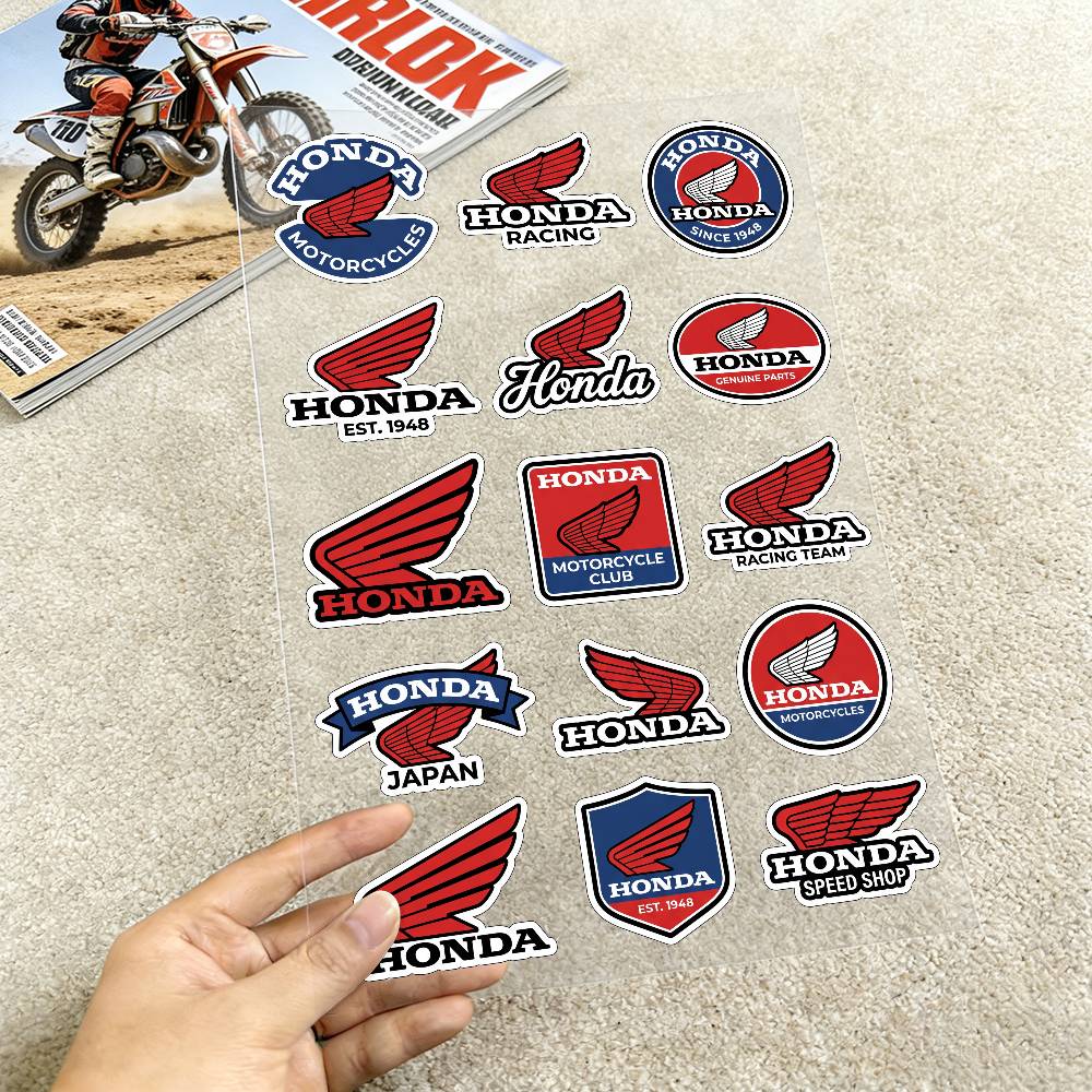 FOR HONDA HRC H WING Reflective motorcycle stickers, 3M safety warning at night in the dark scooter helmets XL0