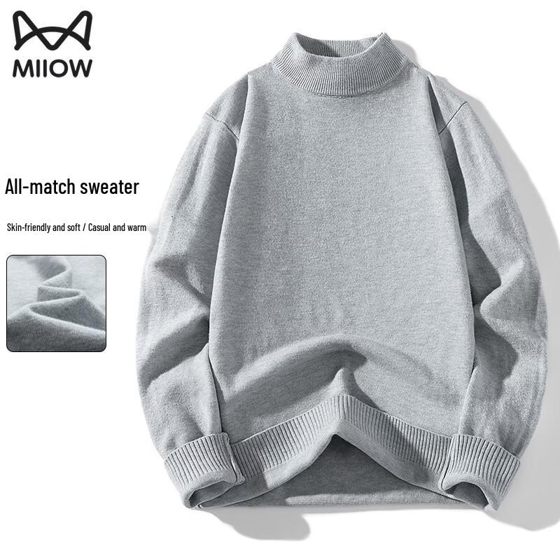 MiiOW Men s Thickened Warm Casual Sweater 4XL