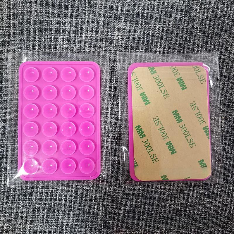 1Pcs Reusable Adhesive Pads Silicone Suction Cups Non-Slip Cell Phone Holders Travel Accessories"