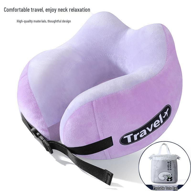 Custom Logo U-Shaped Neck Support Pillow for Airplane Travel