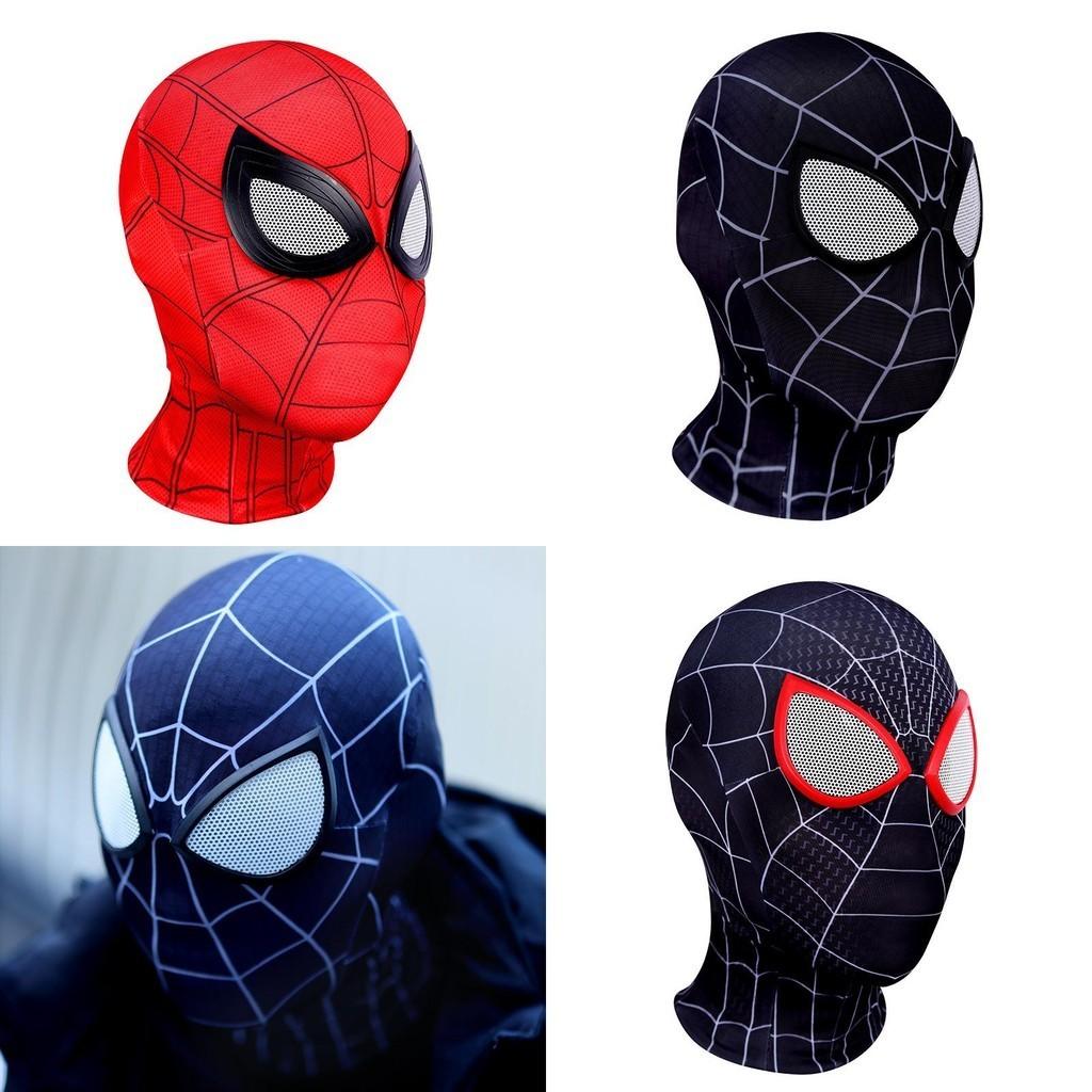 Máscara de Cabeza de Spider-man Negra Serie para Adultos Accesorio de Disfraz Cosplay Ligera Cómoda