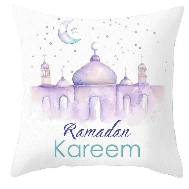 Eid Mubarak Cushion Cover Ramadan Home 2024 Islamic Muslim Kareem Al Adha Sofa Pillow Cover