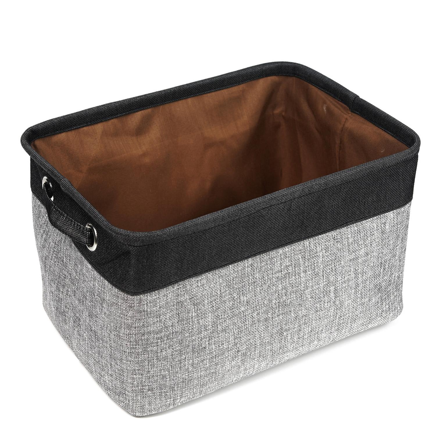 

Корзина для хранения Leeseph, складные контейнеры для хранения, складные тканевые органайзеры для полок, игрушек, белья, дома, детской комнаты 38x27x24cm чёрный