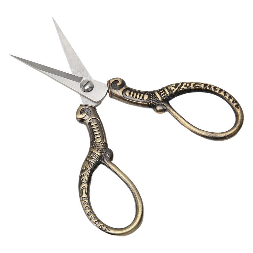 Embroidery Scissors Stainless Steel Vintage Small Portable Stitch Craft Scissors for Sewing DIY