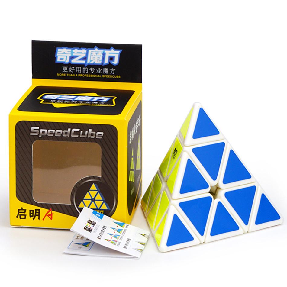 10 Kinds Qiyi 3X3X3 Pyramid Speed Magic Cube Professional Magic Cube Puzzles Colorful Educational Toys For Children