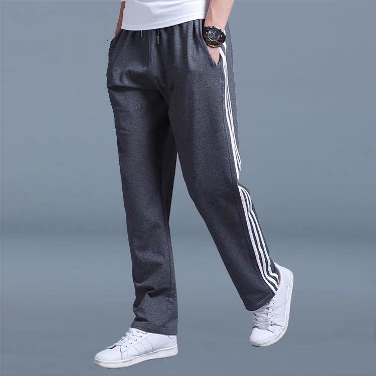 Lucky Black Cat Sweatpants Herenbroeken Grote maten Losse casual Studenten Sweatpants Heren Rechte broeken Lange broeken XL donkergrijze kleur