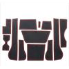 Door Slot Mat for Skoda KAMIQ Gate Groove Cushion Car Door Rubber Cup Holder Mats Anti-slip Carpets Position