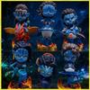 Avatar 2 The Way Of Water Q Style Big Head Figurine 6Pcs Jack Sully Neytiri Car Dashboard Home Decor Gift Toy