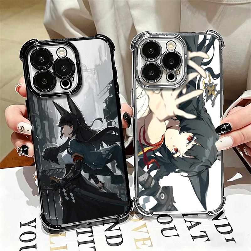 Zenless Zone Zero Hoshimi Miyabi Soft Phone Case For iPhone 15 16 17 Air 14 Pro Max 16E Plus 13 12 Mini Plating Anti-Fall Fundas