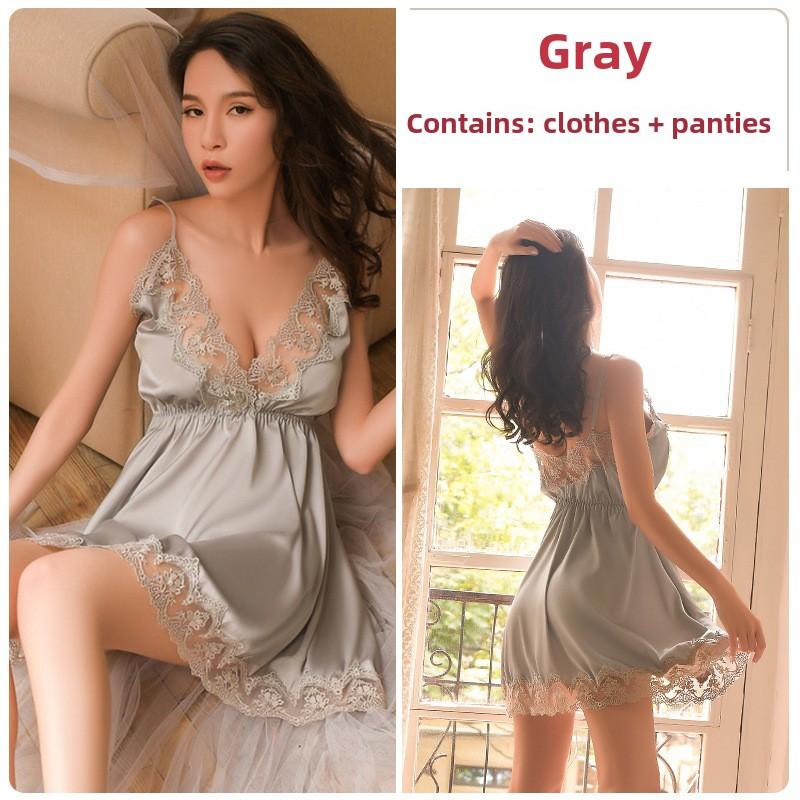 Sexy Lingerie Suspenders Sexy Nightgown Lace Seduction Nightgown