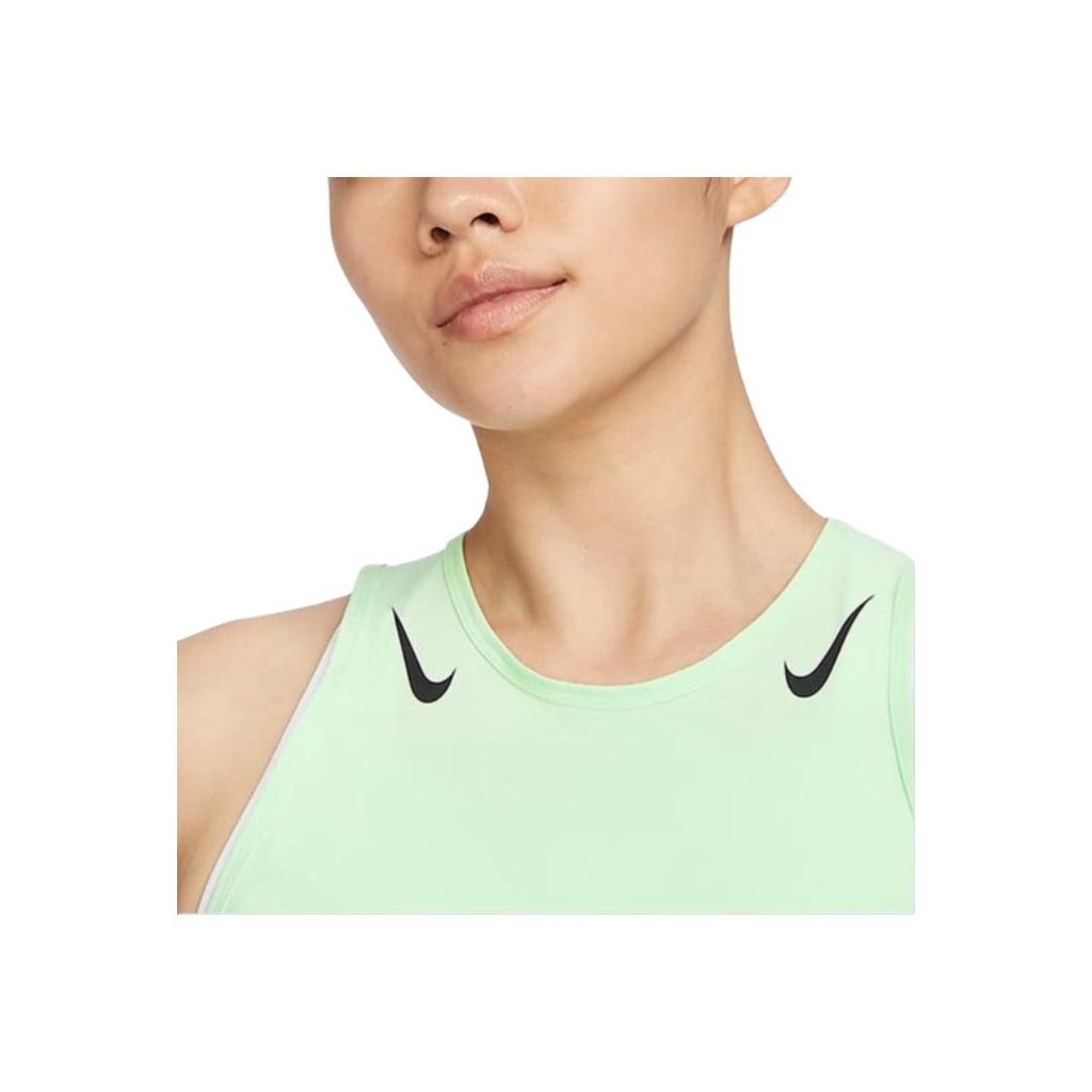 Nike Sports Casual Sleeveless Vest Women Tops Steam-Green Black FN2714-376